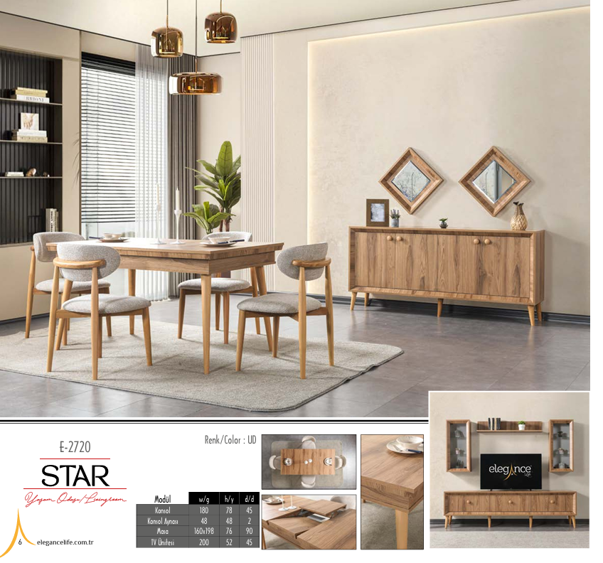Star Yemek Odası Takımı
