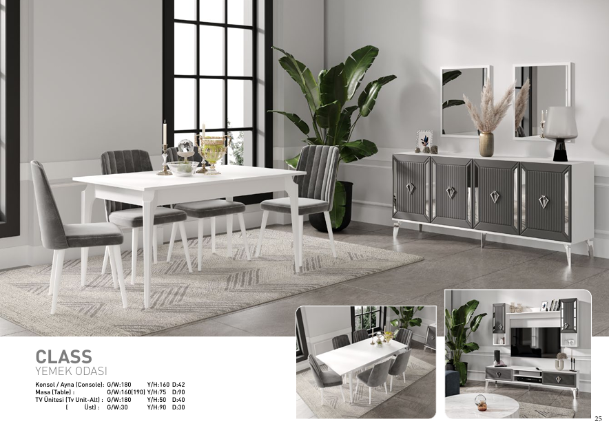 Class Yemek Odası Takımı