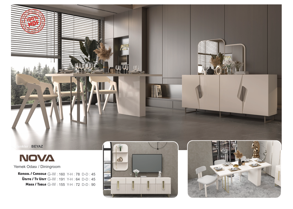 Nova Yemek Odası Takımı